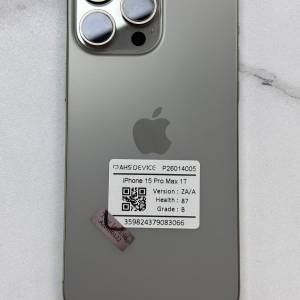 💥超大容量1tb💥港行雙卡iphone15promax 1tb 鈦色 機身完美 mon有花 87電 特價出