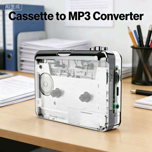 EZCAP 218PT 懷舊卡式帶播放器/MP3轉變器 時尚透明版