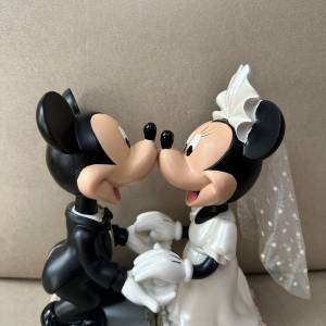新淨 Mickey Minnie 米奇米尼 結婚公仔擺設一對 Like New Disney Mickey Mouse Wed...