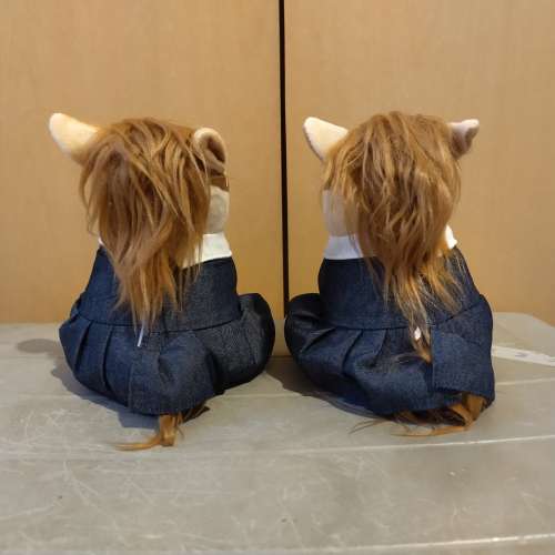 65折 全新 馬場有禮 The Ponyland牛仔服造型系列(女) - 小馬毛公仔 (米白色)(18cm) 大