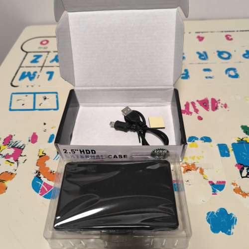 全新外置硬盤盒+二手 WD 500GB hard disk(狀況良好請參考圖二)