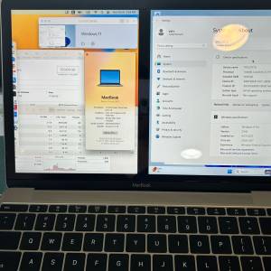 極罕有16GB RAM / Intel i5 / 265GB SSD / Macbook 12-inch 2017超輕超薄 / 灰色太空...