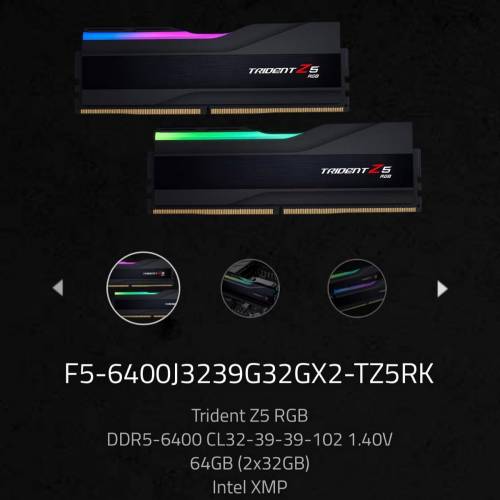 RUB DDR5 32+32=64G 有保養有原裝盒