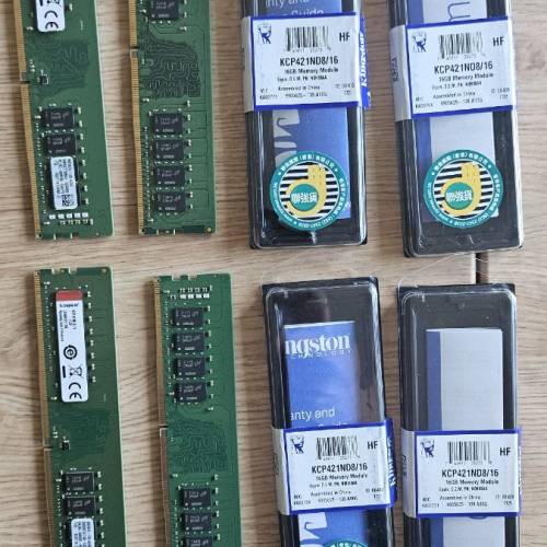 Kingston DDR4 RAM 2133MHz 16G x4  有盒