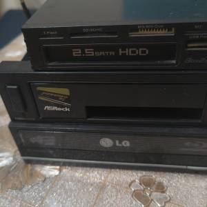 LG藍光碟機+2隻讀硬碟機