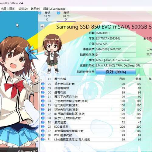 Samsung 三星850 EVO mSATA SSD 500GB 固態硬碟