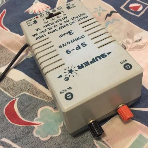 🔌 SUPER SP-9 AC-DC Converter Transformer 9/12/18/24v 3A USED 火牛 變壓器 🎬🎵