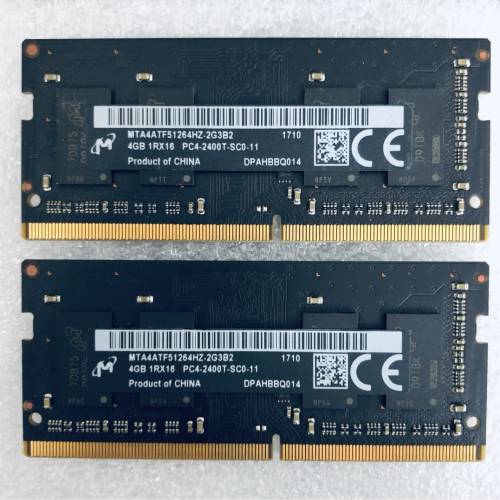 PC4 2400 SODIMM DDR4 Ram 4Gb x2