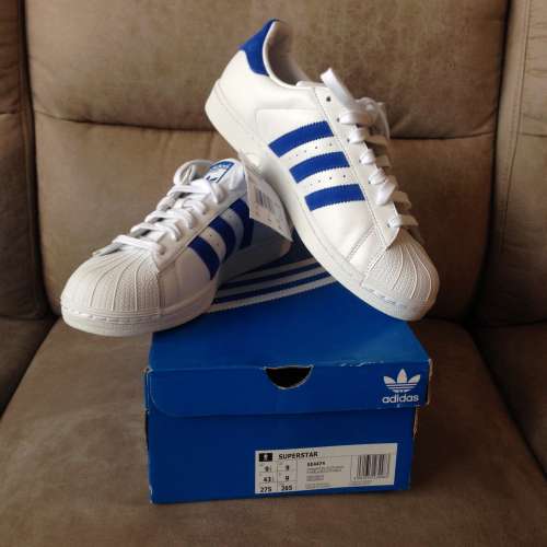 👟 ADIDAS SUPERSTAR Shoes Sneakers UK9 Men NEW 全新運動鞋 👟