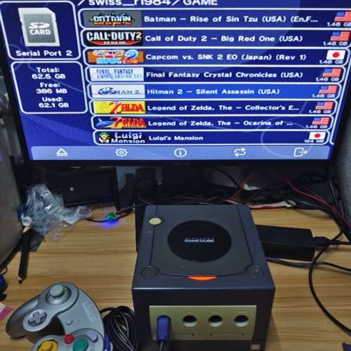 Nintendo GameCube 任天堂遊戲機 火牛 AV線 手制 picoboot
