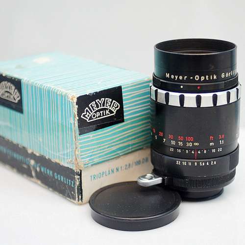 黑版白妖 波波散景 Meyer Trioplan 1Q 100mm f2.8, Germany (非常新淨)