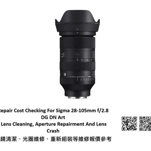 Repair Cost Checking For Sigma 105mm f/2.8 DG DN Marco | Art (Sony E) Lens Clean