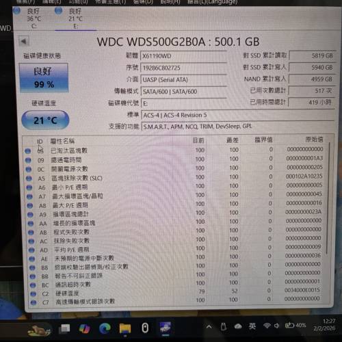 WD Green 512GB SATA SSD 2.5&lsquo;&rsquo;
