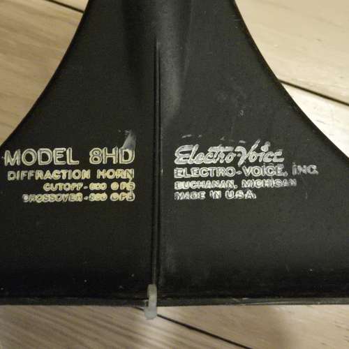 美國製 Electro-Voice T 25A Midrange With 8HD Horn,1吋喉嚨，古董金屬號角連頭, ...