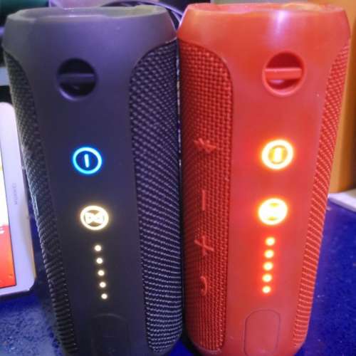 JBL Flip 3 藍牙喇叭 (黑色/紅色一對)