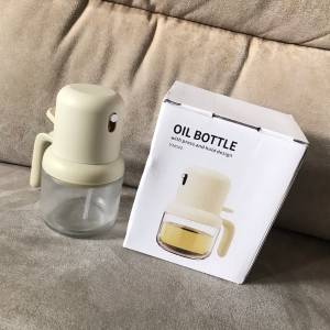 🍚 Bane Oil Dispenser Sprayer Bottle 180ml WHITE NEW 全新 按壓式 玻璃噴 油壺 ...