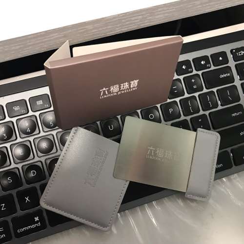 🎁 LUKFOOK JEWELLERY Stainless Steel Portable Cosmetic MIrror NEW 全新 六福珠...