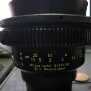 ZEISS MILVUS 50MM F1.4 ZF.2-MOUNT nikon