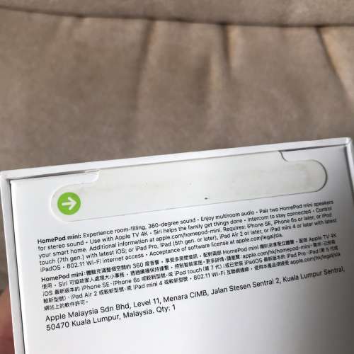 🔊 APPLE HomePod mini SmartSpeaker WHITE NEW 全新 蘋果 智慧型揚聲器 座枱 喇叭 ...