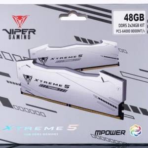 Patriot Xtreme 5 DDR5 8000 CL38 48GB Kit (24GB x 2) Mpower 特別版