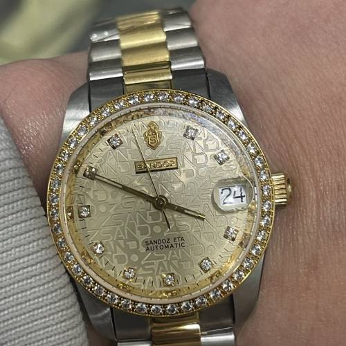 全新 未用品 瑞士絕版 SANDOZ 全自動ETA機芯 特價$1480/1隻