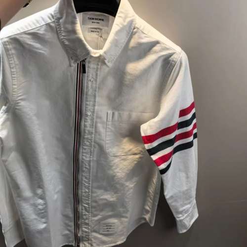 全新THOM BROWNE拉鍊恤衫