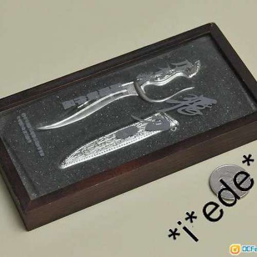 5套漫畫飛刀神兵模型（日蝕劍、刀不義[金/銀]、天九刀、海潮）