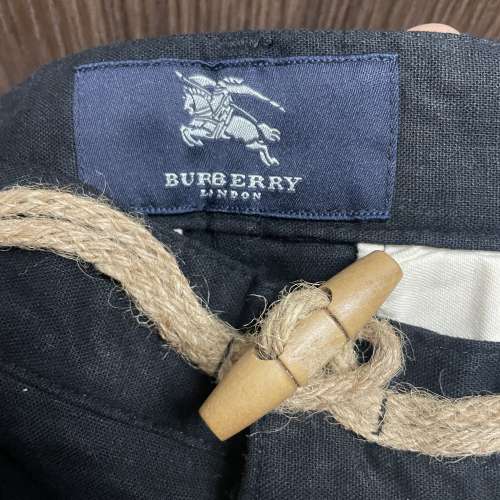 全新Burberry Black Label 麻棉短褲