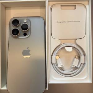 iPhone 15pro 512gb,港行雙卡原色鈦金屬，電池健康度87，完美冇花，冇修冇拆，所有...