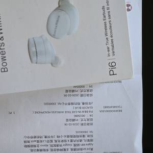 全新 Bowers & Wilkins B&W Pi6 真無線入耳式耳機