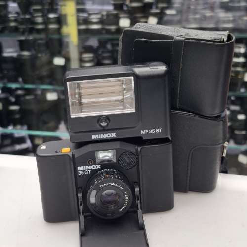 MINOX 35 GT + MF 35 ST FLASH 95% NEW MADE IN GERMANY