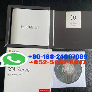 SQL Server 2019 Standard DVD Retail Physical Packaging Sealed Box Dvd Pack