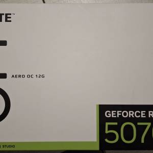 全新未開封 Gigabyte GeForce RTX 5070 AERO OC 12G GDDR7 顯示卡