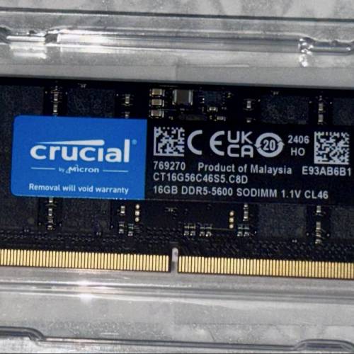 Crucial 16GB DDR5-5600 SODIMM