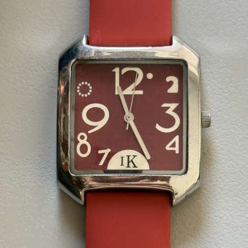 【IK】Red Quartz Watch 橙紅色石英錶