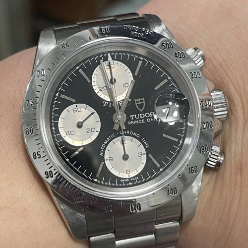 好X型😂 TUDOR 79280 TIGER 少有黑面熊貓 78400板帶11格 淨錶 $27800