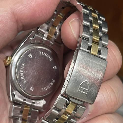 TUDOR 72033 金鋼 白面金羅馬字 新裝實金帶 boy size $7800