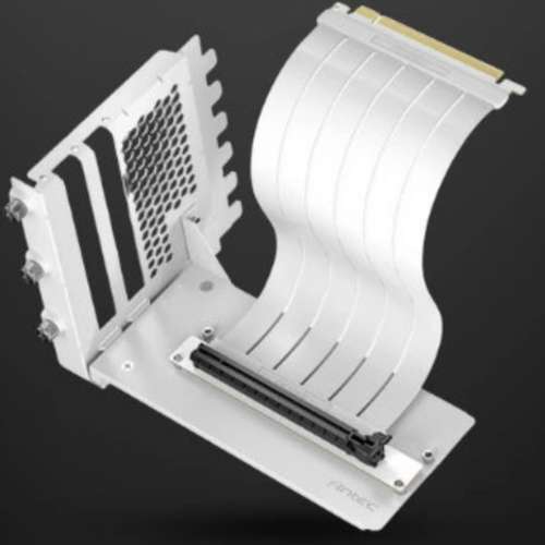 Antec PCI-E 4.0 Riser Cable With Vertical Bracket Cable Kit (200mm) - (White) Wh