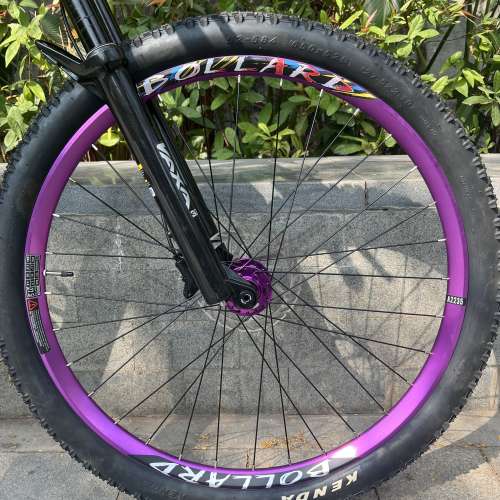 (原裝車前輪已改裝紫色 BOLLARD) 2026 新顏色 JAVA ANDA 9速 軟尾鋁合金山地車 送水...