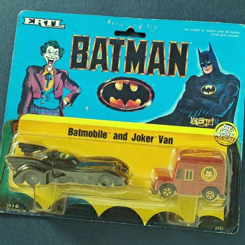 DC Batman Action Figure Kenner 蝙蝠俠半透明特版 / ERTL 電影版蝙蝠車 Batmobile...