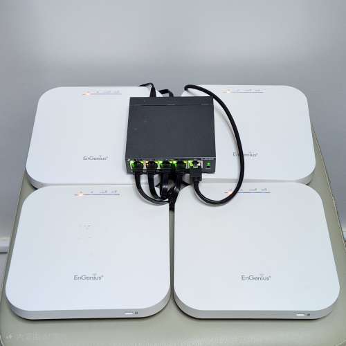 Engenius EWS357ap WiFi6 AX1800 Gigabit AP Access Point+ TP-Link POE Switch