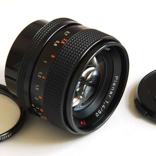 95% New Contax 50mm f1.4 AEJ Carl Zeiss T* Planar Contax 55mm P filter