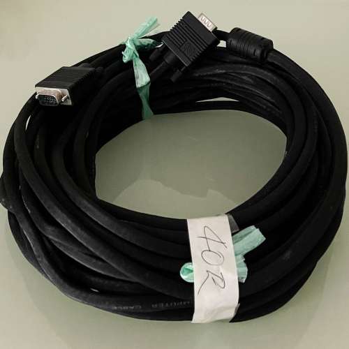 VGA 線電腦鏈接顯示器高清視頻延長線15針 (40英尺)