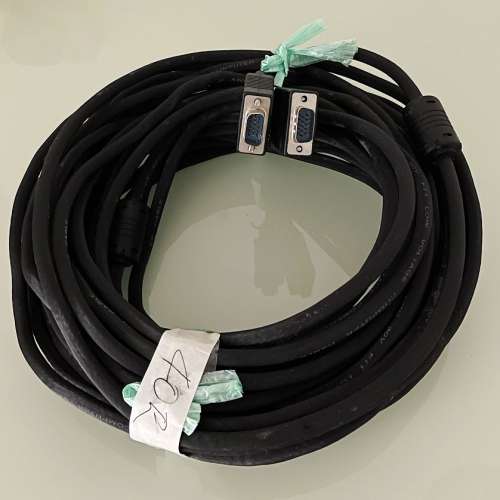 VGA 線電腦鏈接顯示器高清視頻延長線15針 (40英尺)