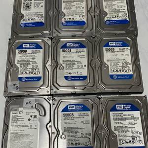 500GB WD hard disk Hdd 硬碟 全部已慢掃包無壞軌 如圖 60/件 110/2件 150/3件