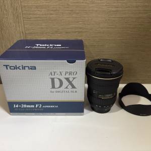 Tokina AT-X 14-20mm f2 pro dx for Nikon