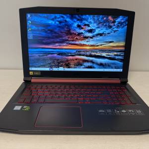 （Acer nitro暗影騎士電競筆電 i7 8750h/8g ram/256ssd+1t hd/GTX1050ti/1920x1080p）