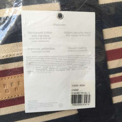 HEX Stripe 15" MacBook Pro Retina Sleeve with handles NEW 全新 蘋果電腦內膽保護...