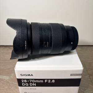 99新 Sigma 28-70mm F2.8 DG DN 鏡頭 e卡口 已貼美本堂保護貼 支持 a7iv a7v a7c