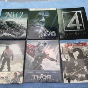 港版鐵盒裝藍光碟6套(100%冇花,全部都有中文字幕)